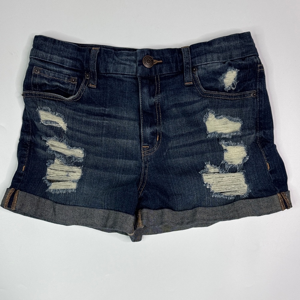 AERO High Rise Curvy Rolled Hem Shorts Size 8